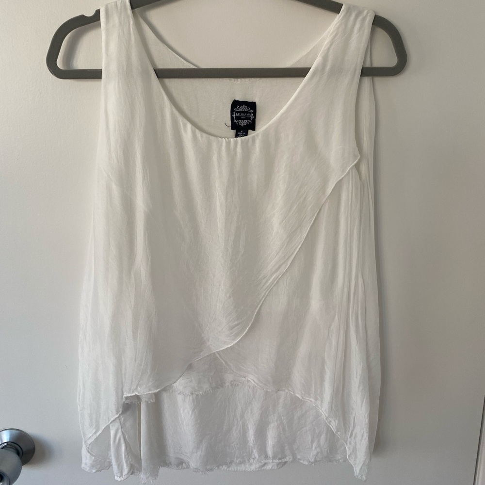 100% Silk top by Le Marais made in Italy. Size M. worn once.